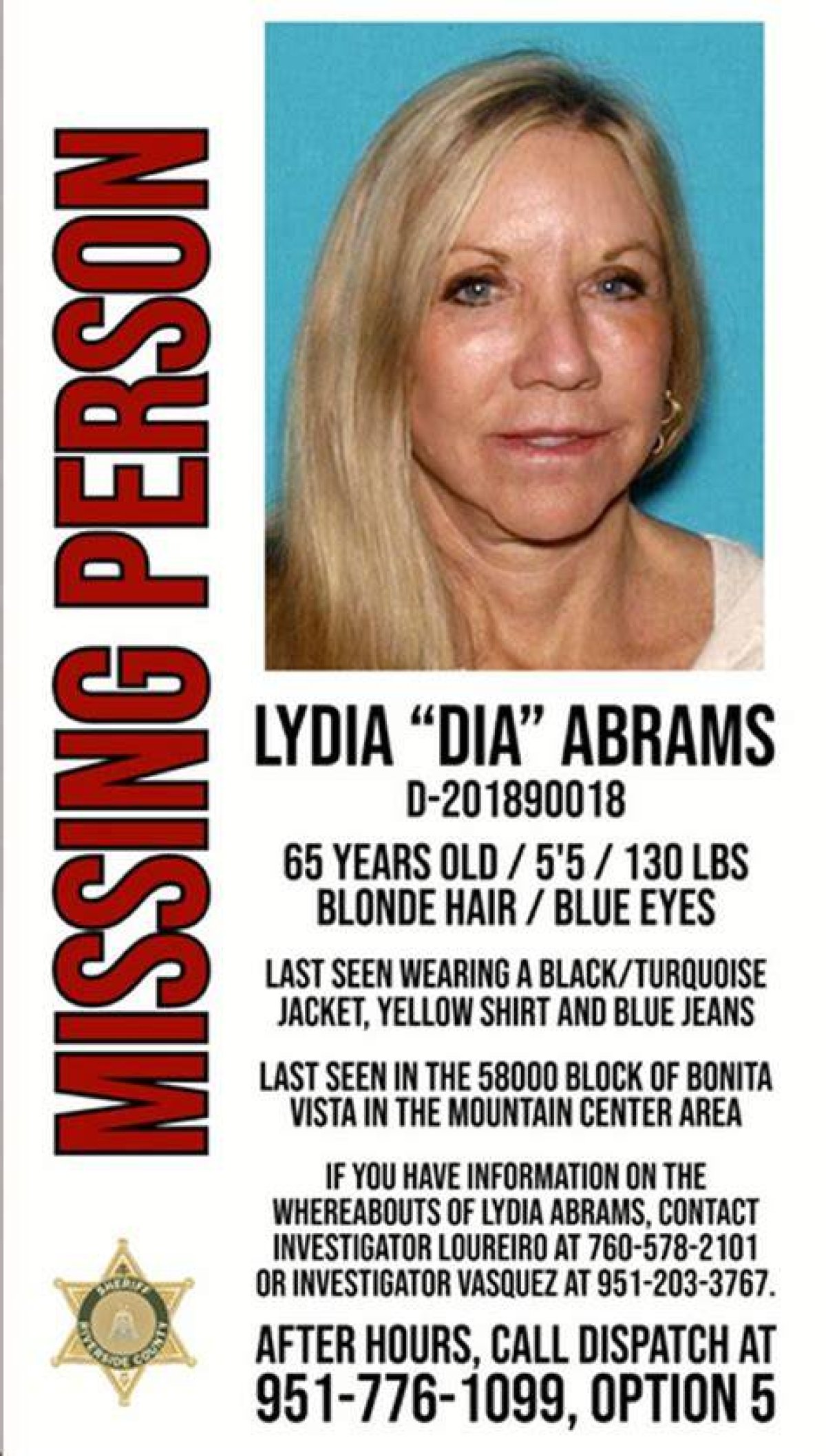 Dia Abrams Missing Where Was She Last Seen?